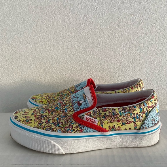 VANS X WALDO Like New Limited Edition Printed Slip On Shoe Size 5.5 - Picture 8 of 8